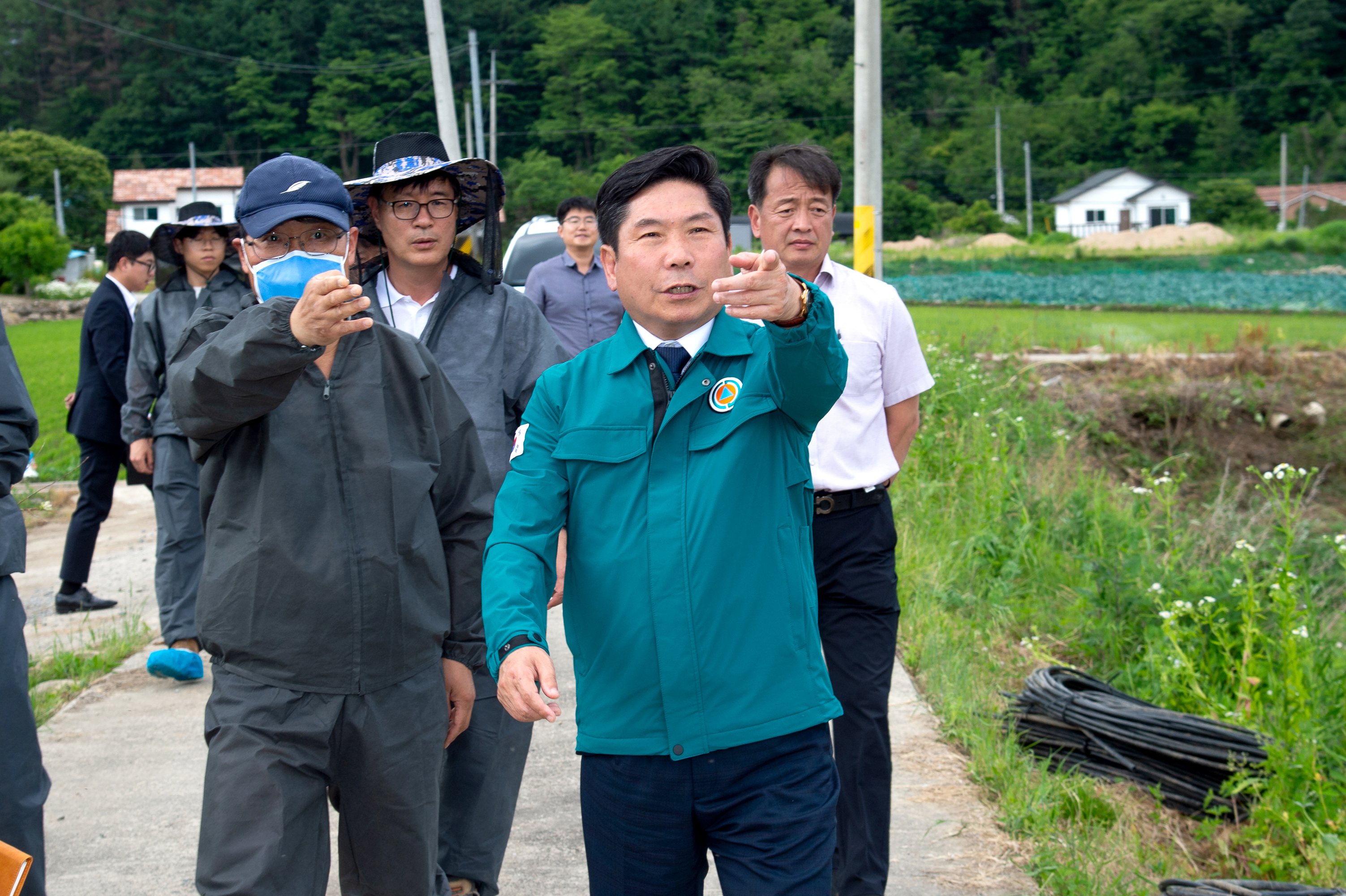 과수화상병 피해 농가 현장 확인
